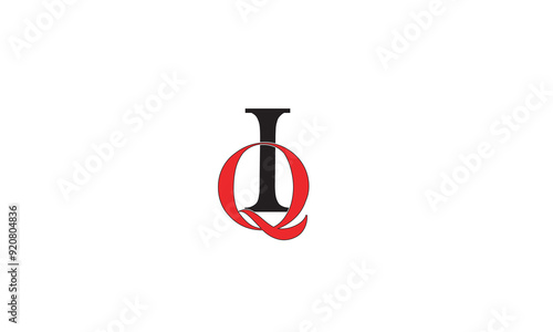 QI, IQ, I, Q Abstract Letters Logo Monogram