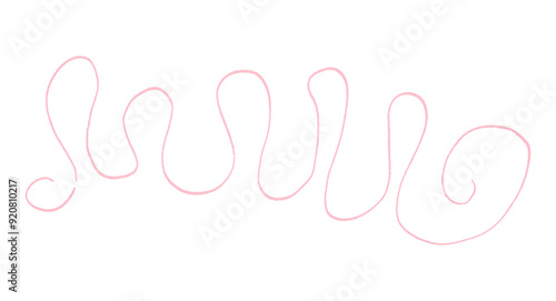 Pink pencil lines on transparent background.