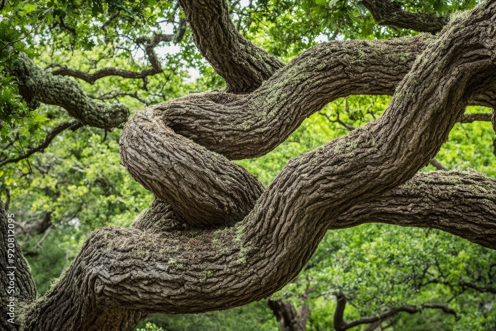 Austin Trees. Twisting Tree Branches Intertwined on the Greenbelt Trail Austin Trees. Twisting Tree Branches Intertwined on the Greenbelt Trail