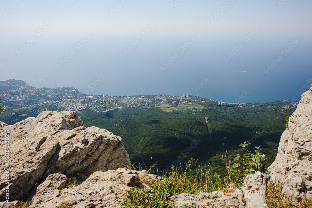 Fototapeta premium view from the top of the mountain