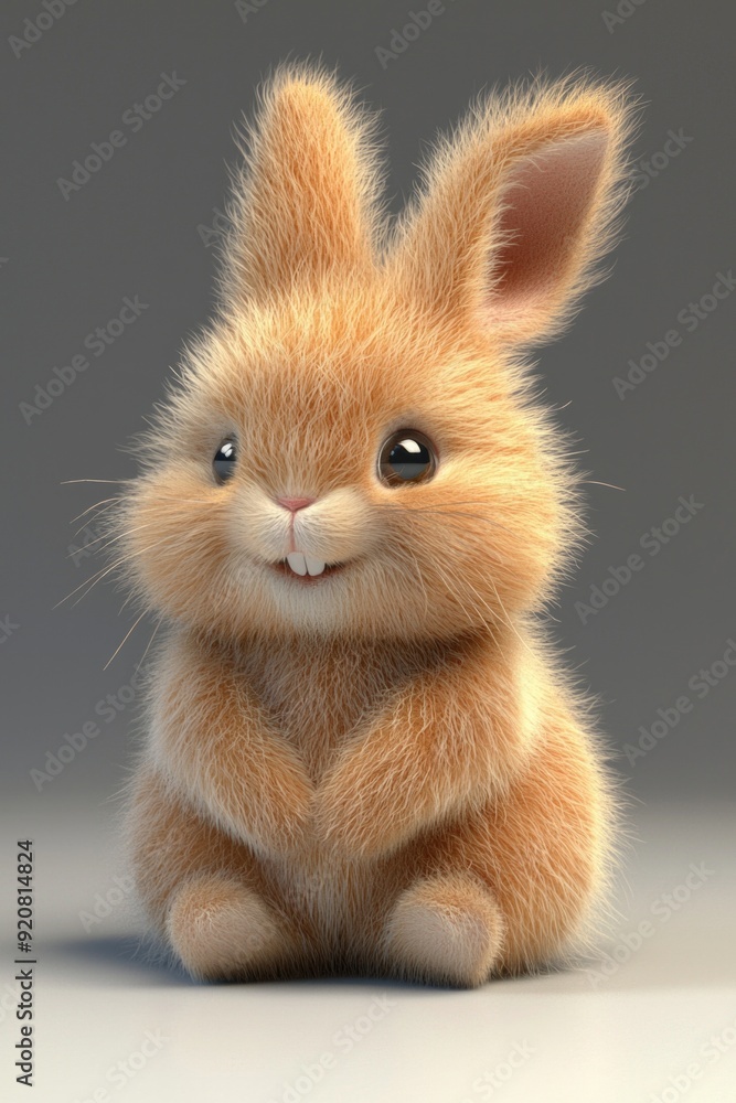 Little rabbit toys isolate on white background. Little rabbit toys isolate on white background.