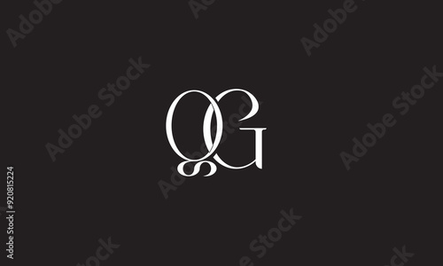QG, GQ, G, Q Abstract Letters Logo Monogram