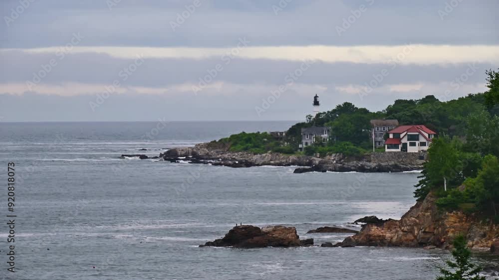 Portland Head Light at coastline of Portland Portland Head Light at coastline of Portland
