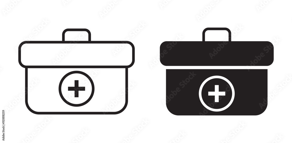 First aid box icon, First aid kit medicals box icon set med kit emergency safety briefcase vector symbol design for web and app, First aid box icon, First aid kit medicals box icon set med kit emergency safety briefcase vector symbol design for web and app,