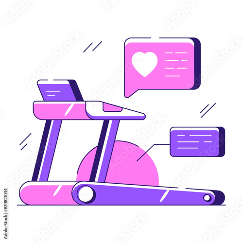 Premium download illustration of treadmill

