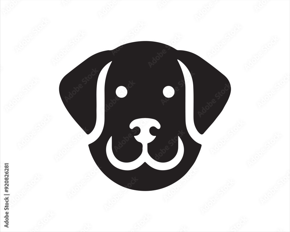 Dog logo design icon symbol vector illustration. Dog logo design icon symbol vector illustration.