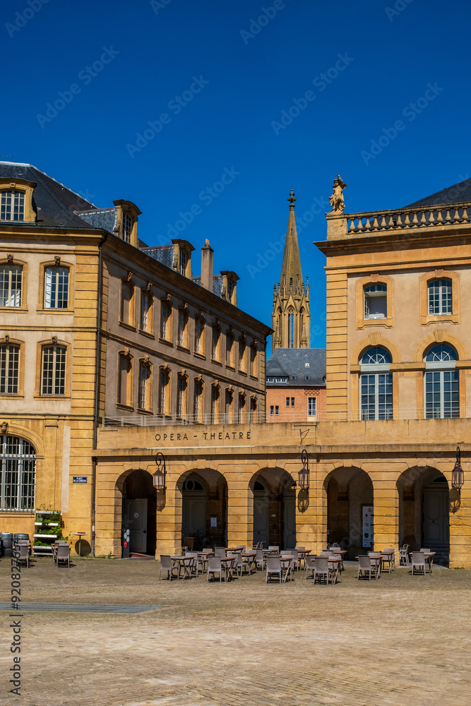 Naklejka premium View of the Opéra-Théâtre de Metz Métropole in France.