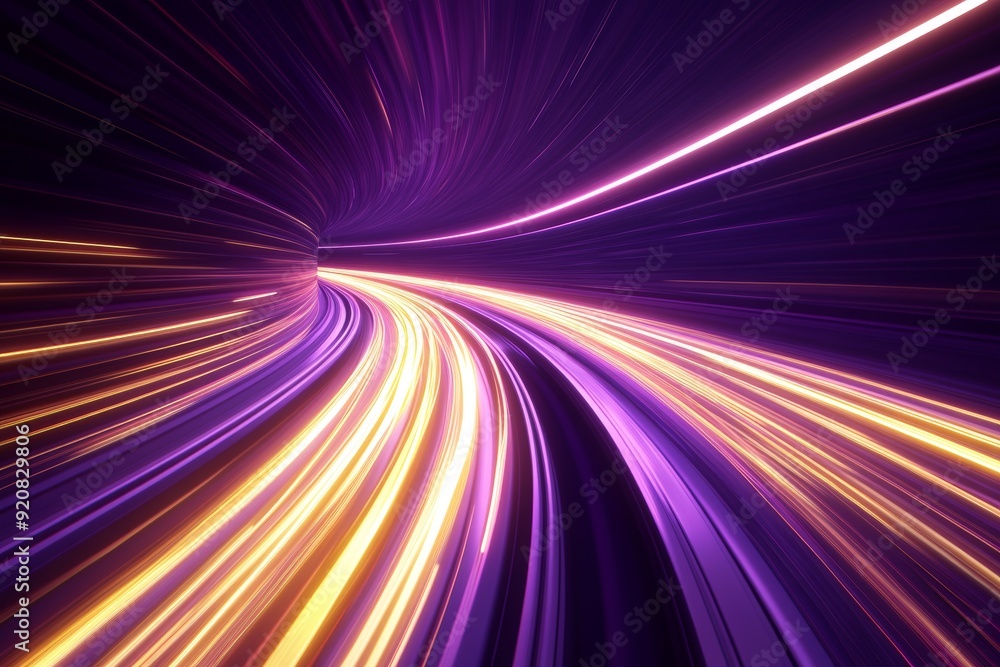 Background of future technology, luminous lines, and the collision of power and speed Background of future technology, luminous lines, and the collision of power and speed