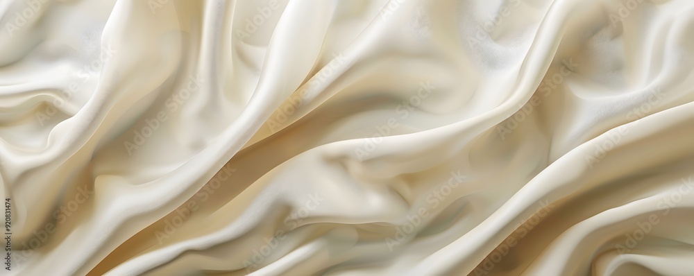 Abstract Draped Beige Fabric with Soft Folds Abstract Draped Beige Fabric with Soft Folds