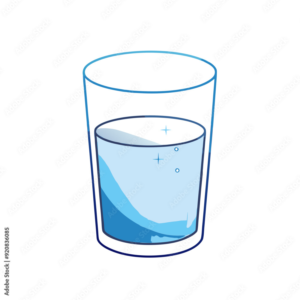 Glass of water stock illustration Glass of water stock illustration