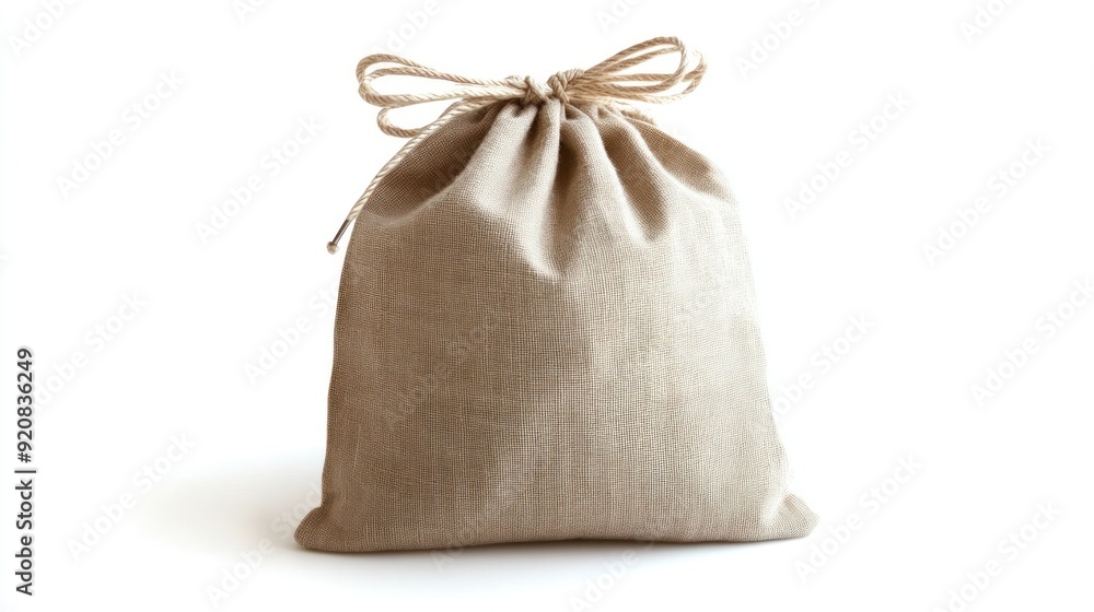 A Simple Brown Sack with Drawstring A Simple Brown Sack with Drawstring