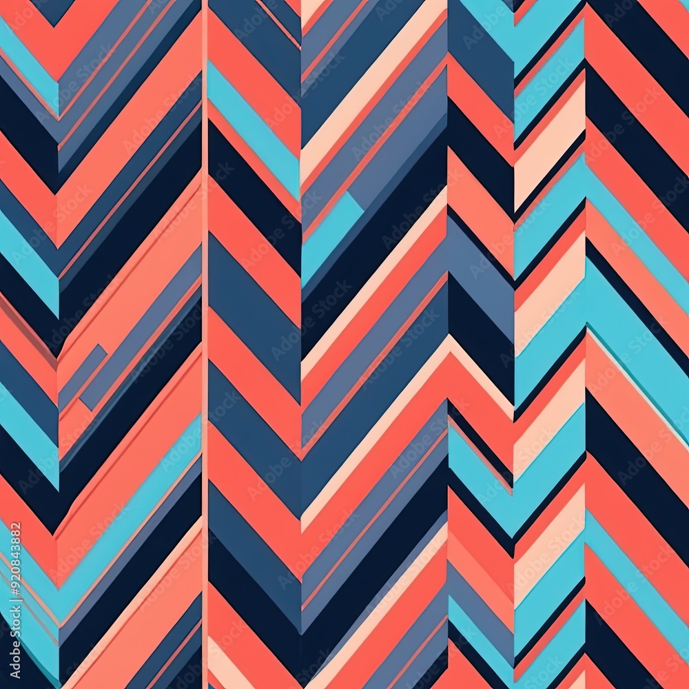 Chevron Pattern - Repeating V-shaped lines or stripes. Chevron Pattern - Repeating V-shaped lines or stripes.