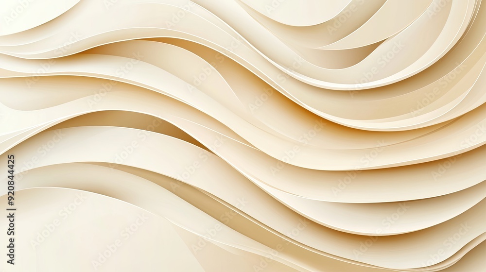 Obraz premium Abstract vector background with waves. 