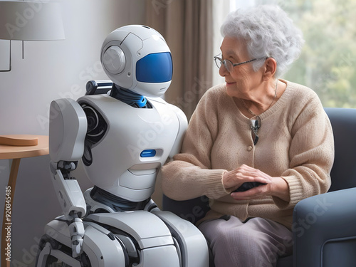 Future of Care: AI-Powered Humanoid Robots Supporting Elderly Assistance and Well-being photo