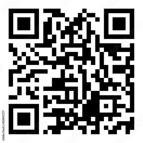 Qr code sample icon, vector design element
