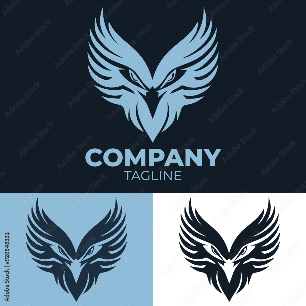 Obraz premium eagle logo with several color variants.
