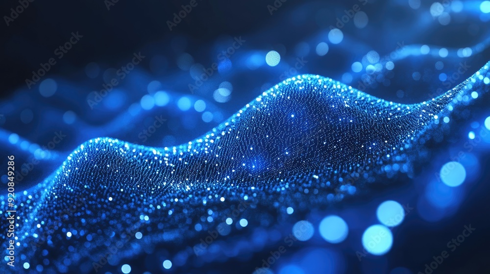 Blue line connection dots wave. Molecule background with DNA. Network concept with dots and connecting lines. Modern technology elements. Blue line connection dots wave. Molecule background with DNA. Network concept with dots and connecting lines. Modern technology elements.