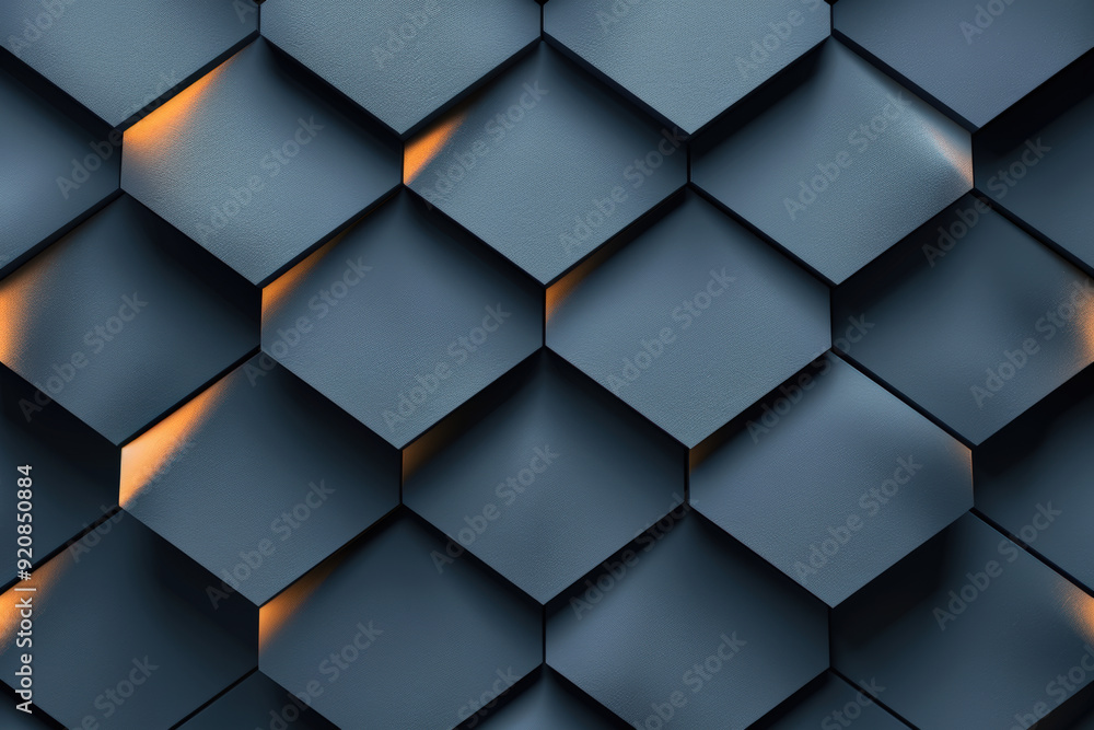 Geometric Metallic Pattern During Sunset Geometric Metallic Pattern During Sunset