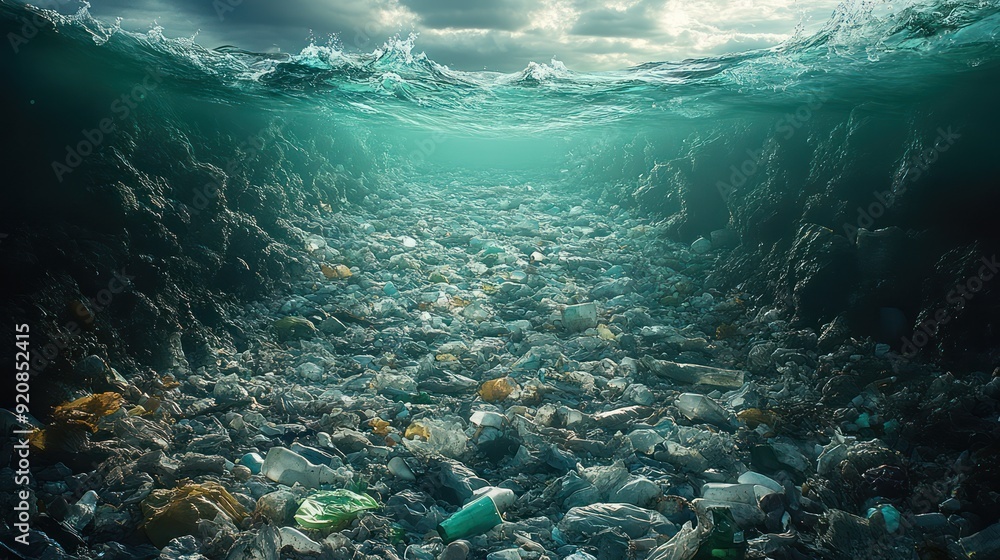 Fototapeta premium Many seas, the impact of natural disasters