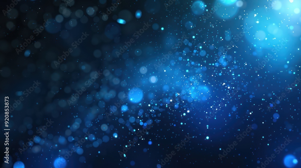 Blue Abstract Background With Sparkle Effect Blue Abstract Background With Sparkle Effect