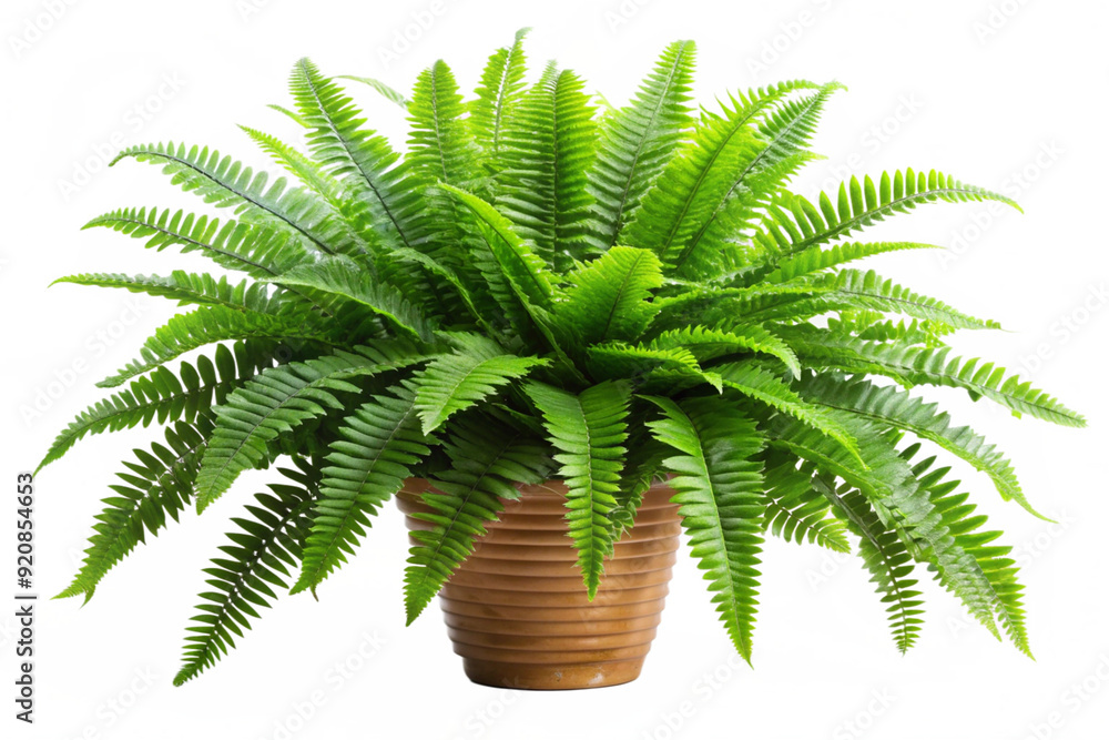 Obraz premium Boston Fern Nephrolepis Exultate png
