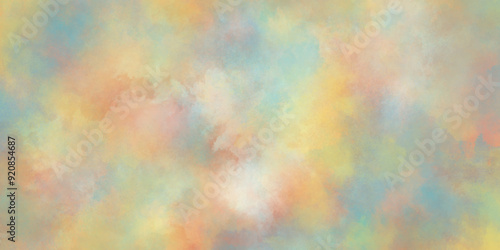 Colorful and bright watercolor background texture with grunge watercolor splashes, Abstract bright and shinny lovely soft color watercolor background, Beautiful and light color colorful background.