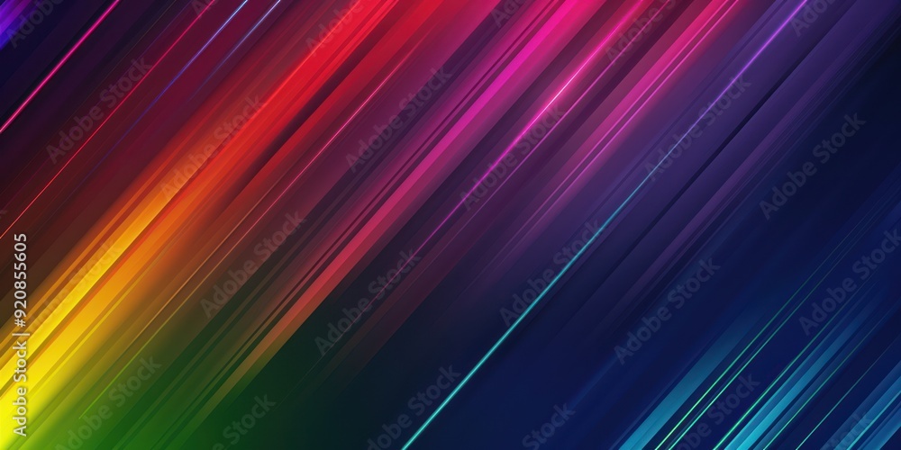 Abstract Rainbow Stripes Abstract Rainbow Stripes