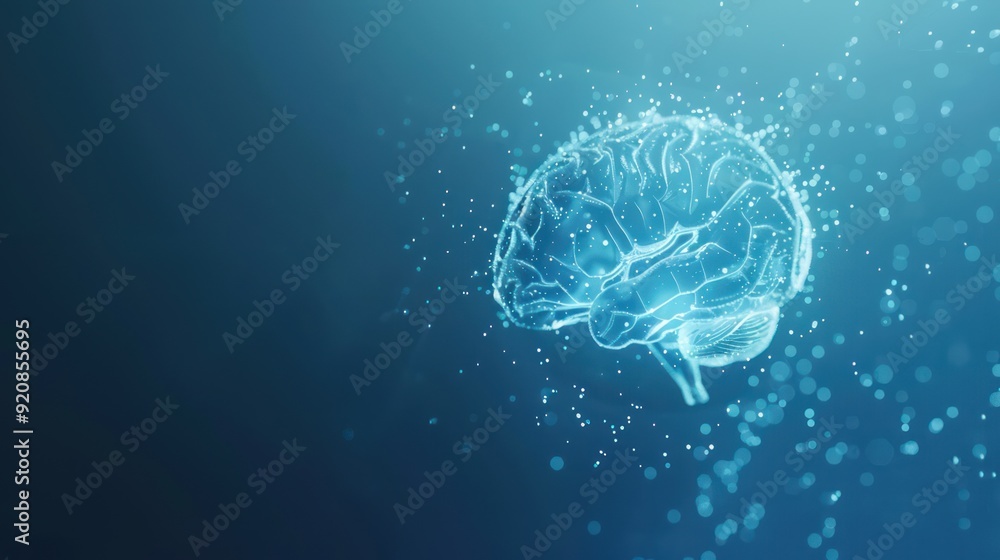 Fototapeta premium Digital Brain Illustration