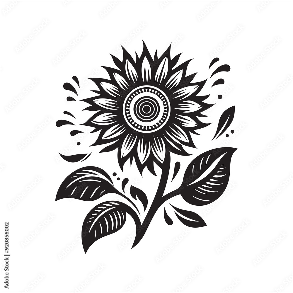 Sunflower Illustration Sunflower Illustration