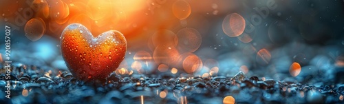 Heart shaped object, Love background