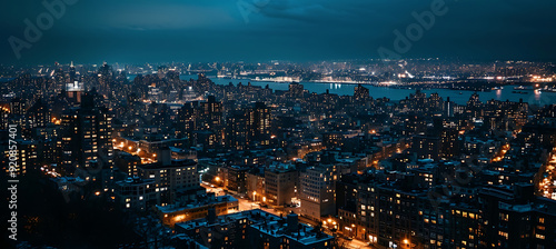 Wallpaper Mural A Vibrant City Skyline During Twilight with Hazy Glow and Reflections
 Torontodigital.ca