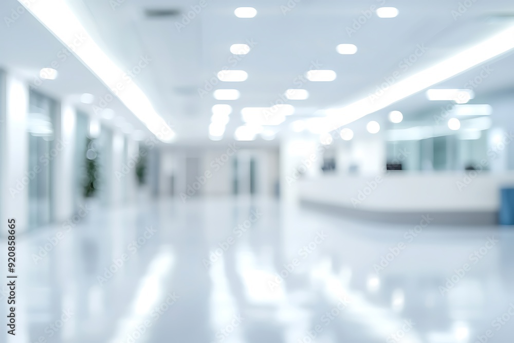 Abstract blur background of modern empty white hallway. Abstract blur background of modern empty white hallway.