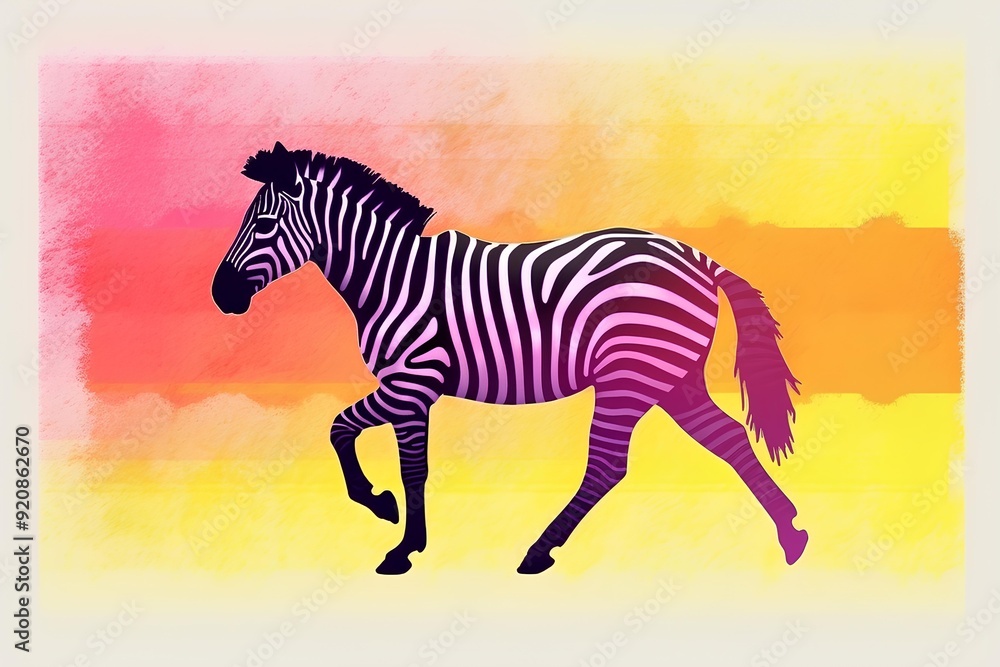 Fototapeta premium zebra illustration