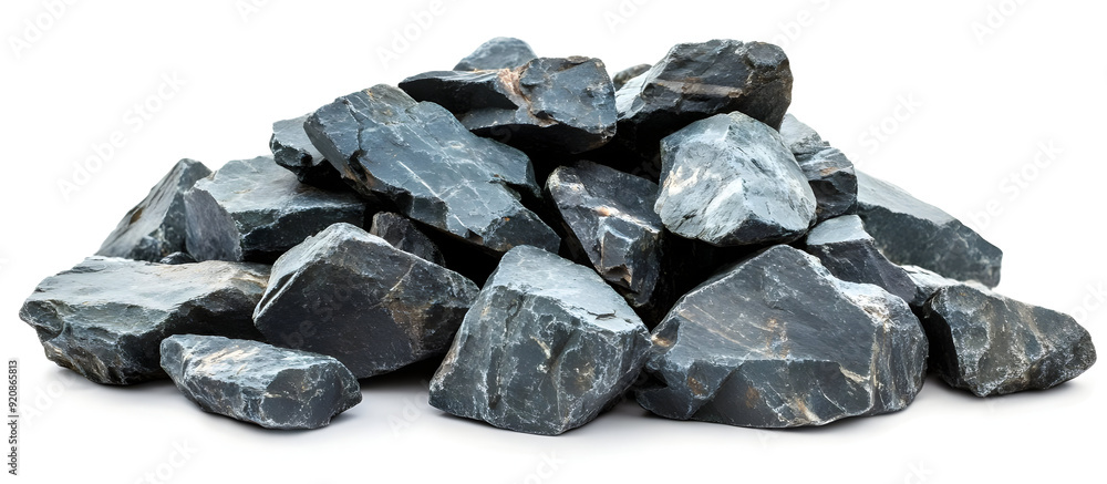 A close-up view of a pile of dark-colored natural stones with unique textures, perfect for backgrounds or landscaping projects. A close-up view of a pile of dark-colored natural stones with unique textures, perfect for backgrounds or landscaping projects.