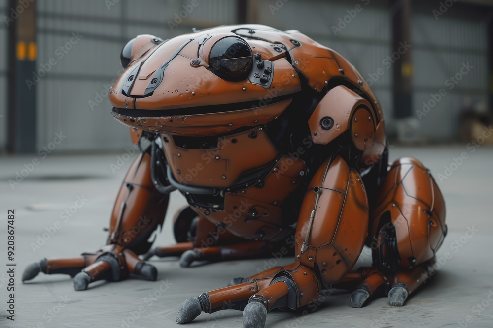 A muscular, humanoid robot frog is the future.
