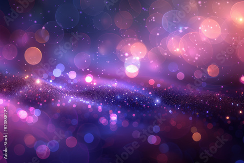 Dreamy Twilight Bokeh Background 