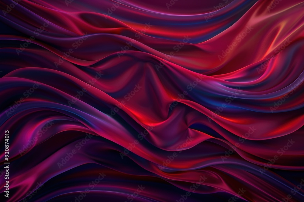 Vibrant abstract background with flowing purple, orange, and pink silk-like fabric textures creating a smooth, wavelike pattern.. Beautiful simple AI generated image Vibrant abstract background with flowing purple, orange, and pink silk-like fabric textures creating a smooth, wavelike pattern.. Beautiful simple AI generated image