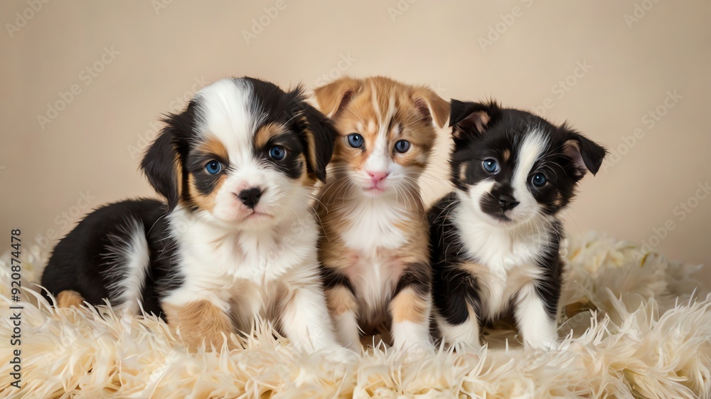 A kitten with orange and white fur. A kitten with orange and white fur.