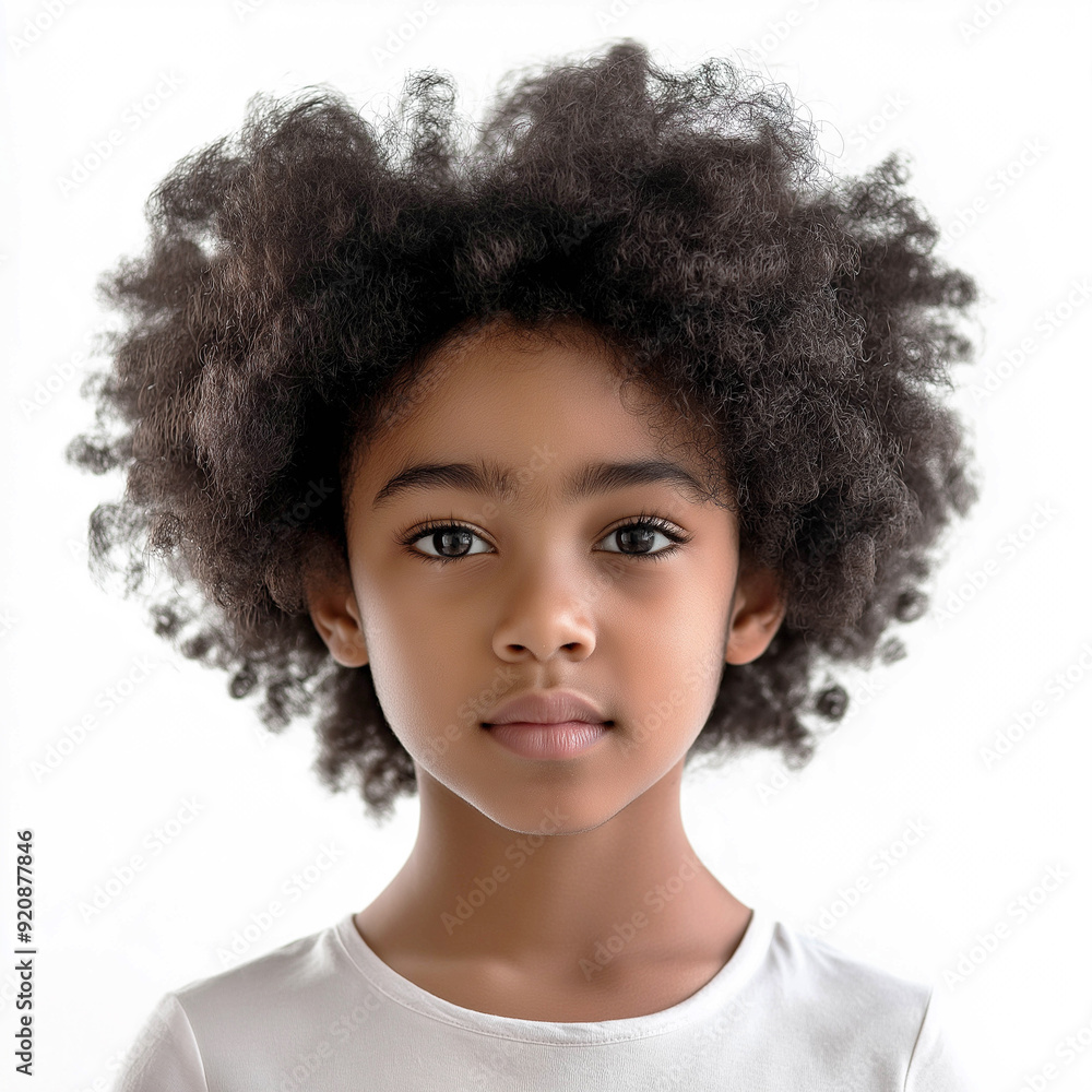 Girl close-up, African-American appearance, on a white background, portrait, model photography, minimalism. medium plan. Advertising banner. Girl close-up, African-American appearance, on a white background, portrait, model photography, minimalism. medium plan. Advertising banner.