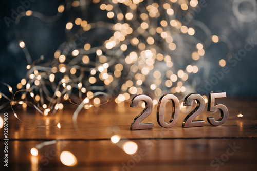 2025 text background. New year and business concept strategy.