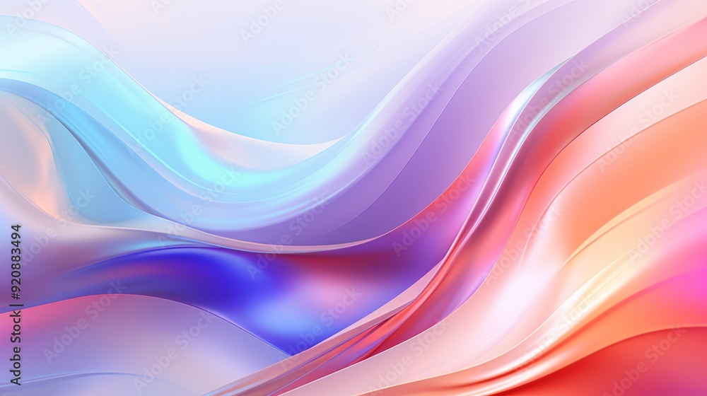 Abstract flowing waves in soft pastel colors creating a smooth, serene background. Abstract flowing waves in soft pastel colors creating a smooth, serene background.