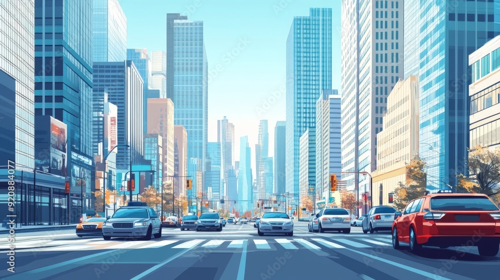 Naklejka premium traffic