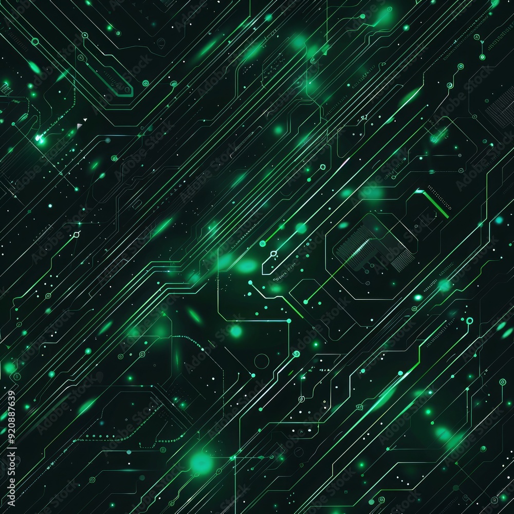 Obraz premium Abstract digital background with technology circuit board texture. Electronic motherboard illustration. Communication and engineering concept. Vector illustration