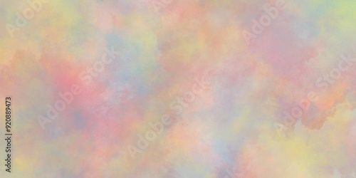 Colorful and bright watercolor background texture with grunge watercolor splashes, Abstract bright and shinny lovely soft color watercolor background, Beautiful and light color colorful background.