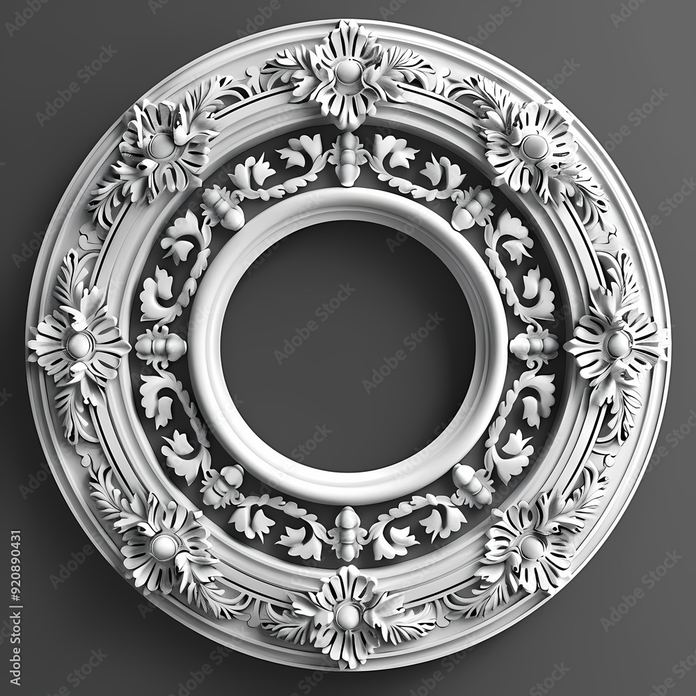 Vector round floral monochrome classic ornament. Greek meander. Patterns of Greece and ancient Rome. European border in a circle. Vector round floral monochrome classic ornament. Greek meander. Patterns of Greece and ancient Rome. European border in a circle.