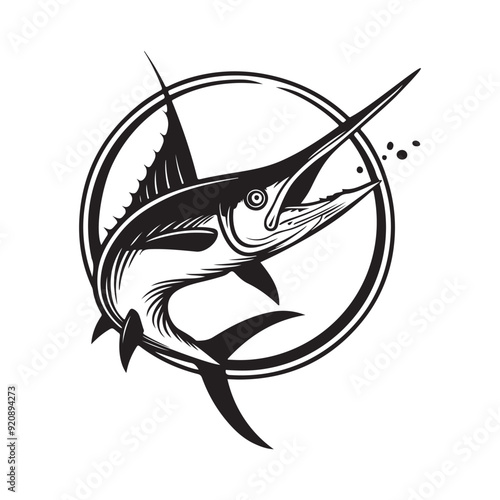Marlin vector Stock Vector Images. Marlin Fish Logo Design Vector Stock Vector. 