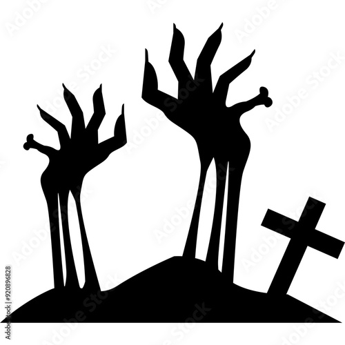 Zombie Hand Silhouette