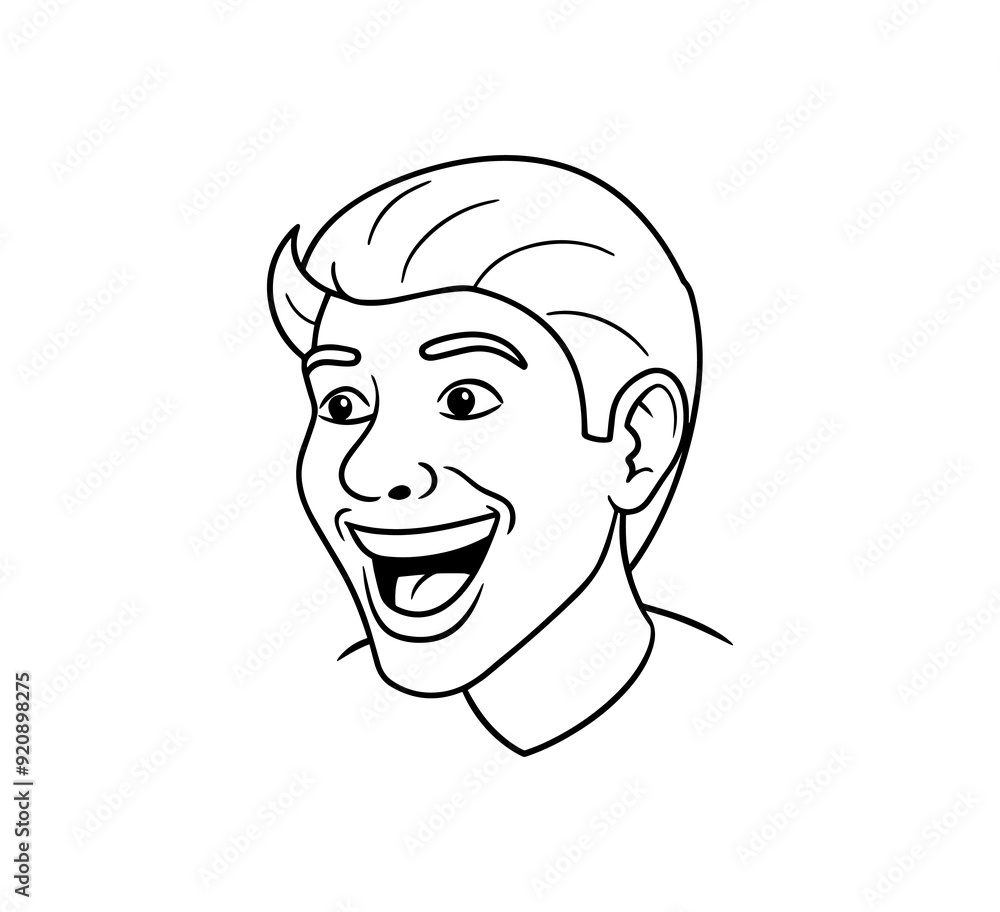Smile mouth vector line art, illustration Smile mouth vector line art, illustration
