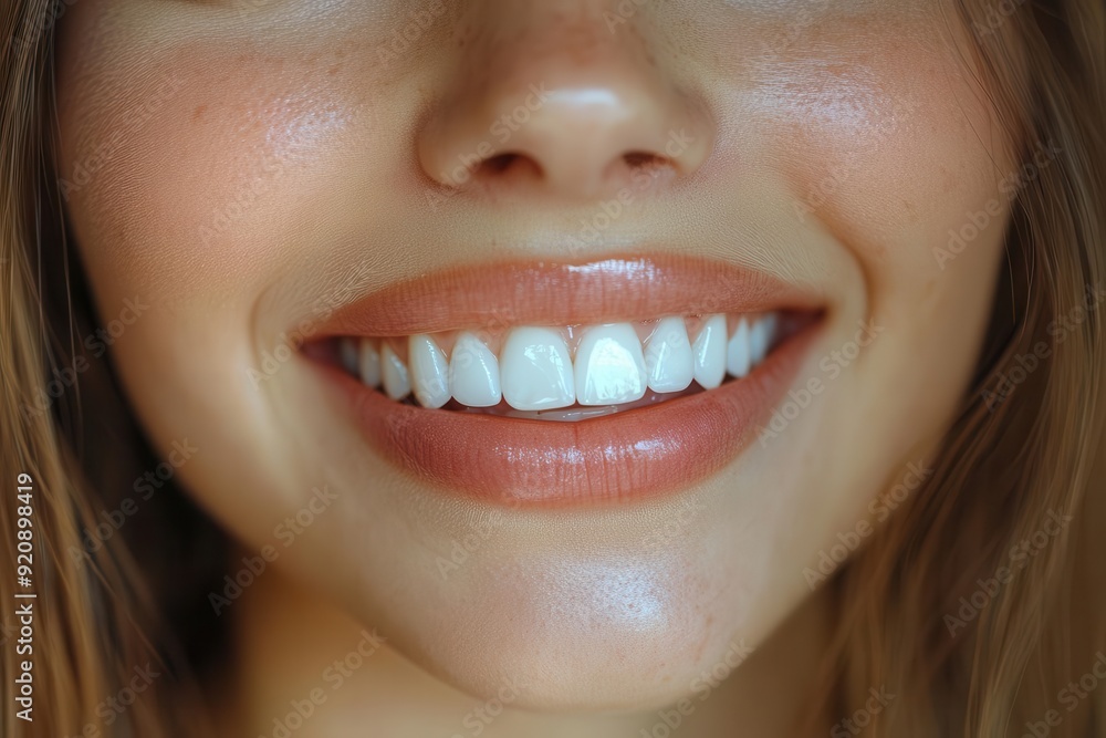 radiant smile closeup perfect white teeth soft lips confident expression professional dental clinic ambiance radiant smile closeup perfect white teeth soft lips confident expression professional dental clinic ambiance