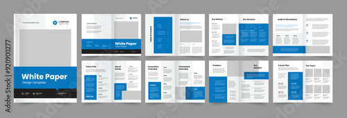 whitepaper template and  white Paper Layout 